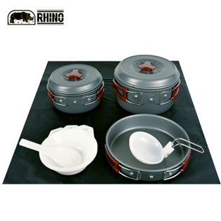 【大山野營】RHINO 犀牛 K-3 三人輕便套鍋 鋁合