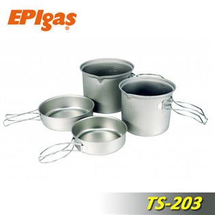 【大山野營】EPIgas TS-203 超輕鈦鍋 ATS